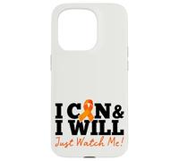 I Can & I Will Beat Leukemia Cancer Warrior Just Watch Me Coque pour iPhone 15 Pro