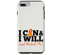 I Can & I Will Beat Leukemia Cancer Warrior Just Watch Me Coque pour iPhone 7 Plus/8 Plus