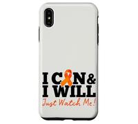 I Can & I Will Beat Leukemia Cancer Warrior Just Watch Me Coque pour iPhone XS Max