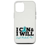 I Can & I Will Beat Ovarian Cancer Warrior Just Watch Me Coque pour iPhone 12/12 Pro