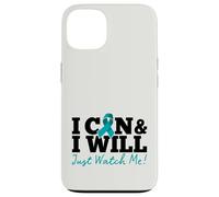 I Can & I Will Beat Ovarian Cancer Warrior Just Watch Me Coque pour iPhone 13