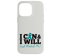 I Can & I Will Beat Ovarian Cancer Warrior Just Watch Me Coque pour iPhone 14 Pro Max
