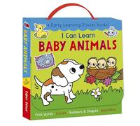 I Can Learn Baby Animals: 4 Early Learning Sticker Books!