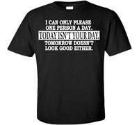 I Can Only Please One Person a Day. Today Isn't Your Day. Tomorrow Doesn't Look Good Either T Shirt T-Shirt Black M