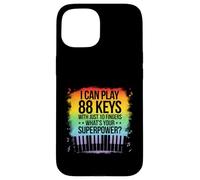 I Can Play 88 Touches Piano Jazz Musique Clavier Player Compositeur Coque pour iPhone 15