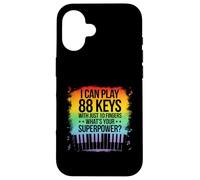I Can Play 88 Touches Piano Jazz Musique Clavier Player Compositeur Coque pour iPhone 16