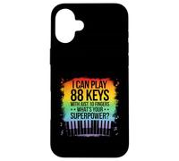 I Can Play 88 Touches Piano Jazz Musique Clavier Player Compositeur Coque pour iPhone 16 Plus