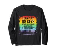 I Can Play 88 Touches Piano Jazz Musique Clavier Player Compositeur Manche Longue