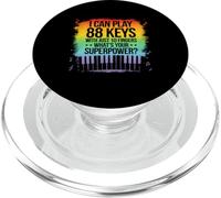 I Can Play 88 Touches Piano Jazz Musique Clavier Player Compositeur PopSockets PopGrip pour MagSafe