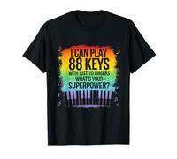 I Can Play 88 Touches Piano Jazz Musique Clavier Player Compositeur T-Shirt