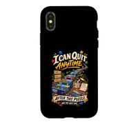 I Can Quit Anytime Chemise de Puzzle Puzzler Coque pour iPhone X/XS