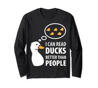 I Can Read Canards Hunter Duck Hunting Lover Duck Season Manche Longue
