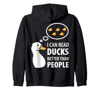 I Can Read Canards Hunter Duck Hunting Lover Duck Season Sweat à Capuche