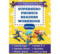 I Can Read Like a Big Kid Superhero Phonics Readers Workbook: Diphthongs
