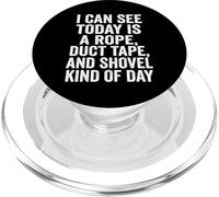 I Can See Today is A Rope Duct Tape Pelle PopSockets PopGrip pour MagSafe