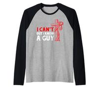 I Can’t But I Know A Guy Jesus Cross Funny Christian Manche Raglan