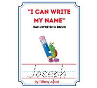 I Can Write My Name Handwriting Book: Joseph