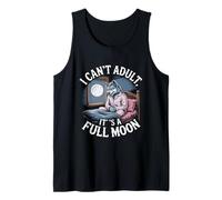 I can't adult it's a full moon halloween Débardeur