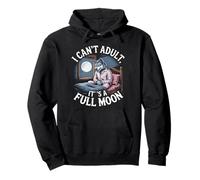 I can't adult it's a full moon halloween Sweat à Capuche