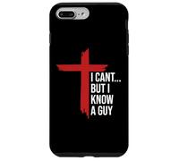 I Can't But I Know Guy Mens Jesus Cross Minimalist Christian Coque pour iPhone 7 Plus/8 Plus