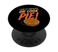 I Can't Eat Another Bite Oh Look Pie - Citrouille de Thanksgiving PopSockets PopGrip Adhésif