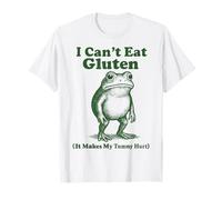 I Can't Eat Gluten It Makes My Tummy Hurt Frog Grenouille T-Shirt