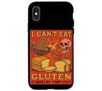 I Can't Eat Gluten It Makes My Tummy Tummy Hurt Allergy Celiaque Fun Coque pour iPhone X/XS