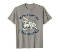 I can't Go I'm an Inside Cat Funny Introverti Home Body Cat T-Shirt