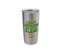 I Can't Have Kids My Cat Is Allergic Gobelet isotherme en acier inoxydable double paroi