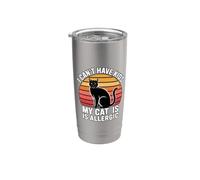 I Can't Have Kids My Cat Is Allergic Gobelet isotherme en acier inoxydable double paroi