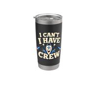 I Can't I Have Crew Funny Rower Regatta Humour Gobelet isotherme en acier inoxydable double paroi
