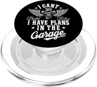 I Cant I Have Plans in The Garage Fête des Pères Mécanique Voiture PopSockets PopGrip pour MagSafe