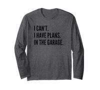 I Can't I Have Plans in The Garage Funny Father Car Mechanic Manche Longue
