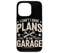 I Can't I Have Plans in The Garage Manuel Car Driver Car Guy Coque pour iPhone 13 Pro