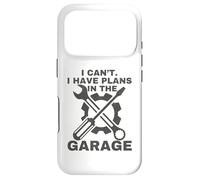 I Can't I Have Plans in The Garage Mechanic Car Amateur Coque pour iPhone 17 Pro
