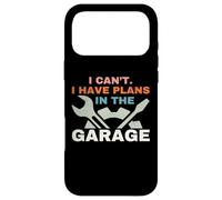 I Can't I Have Plans in The Garage Mechanic Car Amateur Coque pour iPhone 17 Pro Max