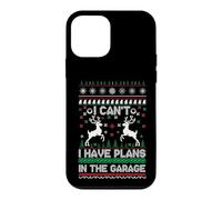 I Can't I Have Plans in The Garage Ugly Christmas Coque pour iPhone 12 Mini