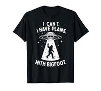 I Can't I Have Plans with Bigfoot UFO Sasquatch Hommes Femmes T-Shirt