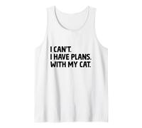 I Can't I Have Plans With My Cat Lover Feline Pet Meow Débardeur