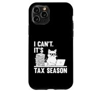 I Can't It's Tax Season Funny Cat Accounting Tax Day Coque pour iPhone 11 Pro