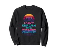 I Can't Keep Calm Gamer Dad Fête des Pères Jeu Vidéo Fils Sweatshirt