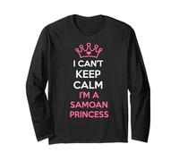 i Can't Keep Calm I'm a Samoan Princess Cute Manche Longue