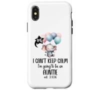 I Can't Keep Calm I'm Going to Be an Auntie est 2026 Aunt Coque pour iPhone X/XS