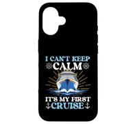 I Can't Keep Calm It's My First Cruise - Vacances de croisière Coque pour iPhone 16