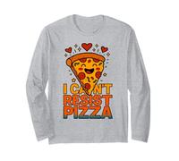 I Can't Resist Pizza, drôle, nourriture kawaii, amateur de pizza Manche Longue