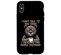 I Can't Talk to You Today I Talked to Two People Yesterday Coque pour iPhone X/XS