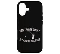 I Can't Work Today My Arm is in A Cast Fête des Pères Pêche Coque pour iPhone 17