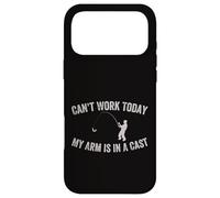 I Can't Work Today My Arm is in A Cast Fête des Pères Pêche Coque pour iPhone 17 Pro Max