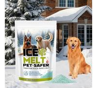 I-ce Melts - Sel gemme granulaire à action rapide pour allées et trottoirs, 100,1 g - I-ce Melts - Agent de fonte de neige pour jardin, cours, refermable (1 pièce)