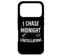 I Chase Midnight Constellations Citation Humoristique d'observation des étoiles Coque pour iPhone 17 Pro